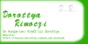 dorottya rimoczi business card